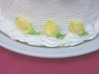 16 - 1 1 4   Yellow Edible Sugar Icing Rosebuds  Cake   Cupcake Toppers