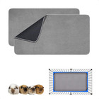 Guinea Pig Cage Liner  2 Pack - Washable  Reusable  Leakproof Fleece Bedding    