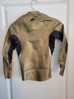 O neill Womens Goldskin Wetsuit Jacket Gold black Size 4