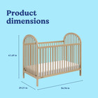 Olivia 3-in-1 Convertible Baby Crib  Driftwood