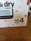 Huggies Snug   Dry Baby Diapers  Size 4  22-37 Lbs  66count