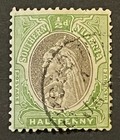 Travelstamps  Southern Nigeria Stamps  1 2d  Halfpenny Used Ng Handstamped