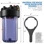 Simpure 10 Inch Clear Whole House Water Filter Housing 4 5  X 10  For Home   Rv