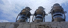 3x Antique Maritime Ship Lantern     Vintage Nautical Oil Lamp Boat Light