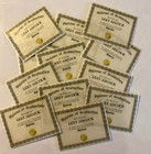12 Pc    custom Name  Edible Wafer Paper Diplomas For Desserts Choose Size