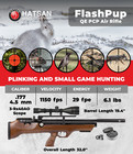 Hatsan Flashpupqe  177 Cal Air Rifle W  Scope   Case   Targets   Pellets Bundle