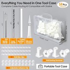  59 Pcs Cable Routing Kit Compatible With Starlink For 3 4 Inch Wall Hole  4 