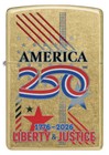 Zippo America 250th Anniversary 1776-2026 Color Image Street Brass 47287