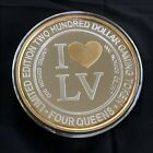  200 Four Queens    i Love Las Vegas    2004 1 Pound Silver Strike - Rare