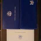 1986 S Us Liberty Coins 2-coin Proof Set Silver Dollar   Half Dollar W Box Coa