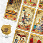 78 Gold Foil Tarot Card Deck With Guide Book  Waterproof Pvc  Boxed