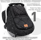 Winter Baby Car Seat Cover  Waterproof Winter Infant Carseat Canopy For Boys Gir