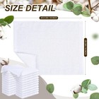 300 Pcs Cotton Towel Bulk Cleaning Cloth White Cotton Terry Cloth  12 X 12 Inch 