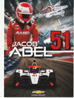 2026 Jacob Abel Signed Indianapolis 500 Only Hero Photo Card Indy Car Chevy Race