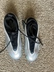 Nike Men s Low Top Lace-up Athletic Sneakers Silver black blue Rubber Sole