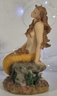 Vintage Mermaid Statue 7  Orange Fin Beautiful Decorative Piece