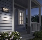 Artika Bowen Solar Led Address Wall Light Dusk-to-dawn Black 100 Lumens Fast