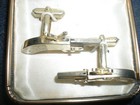 Vintage Miniature Toy Cap Gun 2mm Pinfire Pistol Japan Berloque Cuff Links Set