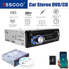 Single 1 Din Dvd Cd Car Stereo Radio Bluetooth Mp3 Player Head Unit Fm Audio Usb