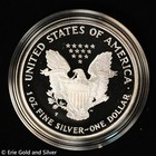 1996 Proof American Silver Eagle     1 Oz Silver Coin In Ogp