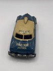 Vintage 1950s A h t  Japan Tin Highway Patrol Police Car Friction Toy Blue Litho