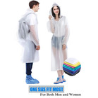 Unisex Adult Waterproof Raincoat Rain Coat Hooded Jacket Poncho Rainwear Camping