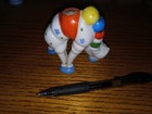 Vintage   Japan Porcelain Pin Cushion    Colorfull Giraffe