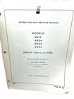 Hp 691a 692a 693a 694a Sweep Oscillators Operating   Service Manual
