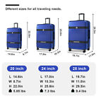 20  24  28  Luggage 3 Piece Set Suitcase Spinner Hardshell Lightweight Tsa Lock