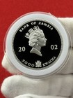 2002 Bank Of Zambia 1 Oz  999 Silver Proof African Wildlife Elephant Rare