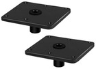 Aluminum Boat Seat Base  7 X7 Inches  Boat Seat Pedestal Base Black 2 Pack
