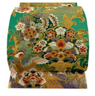 Japanese Kimono fukuro Obi flower   Birds three-colored Dyeing foil l14  2  4790