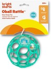     Bright Starts Oball Easy-grasp Rattle Bpa-free Infant Toy In Teal Age Newborn