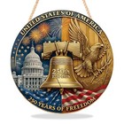 250 Anniversary Door Sign Patriotic Wall Decor Signs Usa 250th Multicolor-1