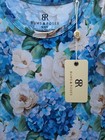 Bums   Roses Girls 9 10y Blue Floral Tutu Dress Short Sleeve Bamboo Blend