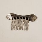 Vintage Antique Sterling Silver Ladies Decorative Hair Comb