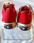 Vintage Converse Size 15 Low Chuck Taylor All Star Label Red 60s 70s Usa Made