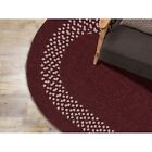    colonial Mills Grano Oval Wool Blend Farmhouse Burgundy red Rug 9 x12 