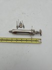 Vintage Bd Champion Veterinary Medical Syringe Metal Glass W  Different Tips