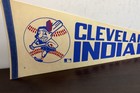 Chief Wahoo Cleveland Indians Mlb Baseball Pennant Full Size 30  Vtg 70s Felt