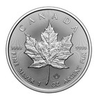 Lot Of 5 - 2025  5 Silver Canadian Maple Leaf 1 Oz Bu