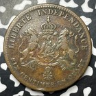 1850 Haiti 6 1 4 Centimes Lot mk381 Km 38