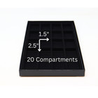 2 Pack Of Blk 20 Compartment Case For Zippo Lighter Jewelry Collectibles   More 