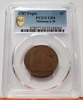 1787 Fugio Cent Newman 6-w Us Colonial Rare Us Coin Pcgs G4 