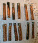 Vintage Slot Car 1 24 - 1 32 Braids  Pickups  Brushes With Holes - Lot Of 12