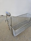 17  X 8 1 4  X 6  Fry   Fryer Basket With Front Hook Grey Handle W  Front Handle