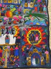 Handwoven Guatemalan Wall Tapestry Artisan Textile Vibrant Needlework Woven Art