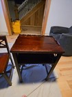 Vintage Mahogany Telephone Table And Matching Side Chair