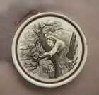 Set Of 4 Antique Vintage German Transferware Wall Hangings