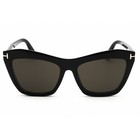 Tom Ford Women s Eyeglasses Shiny Black Acetate Cat Eye Shape Frame Ft5971-b 001